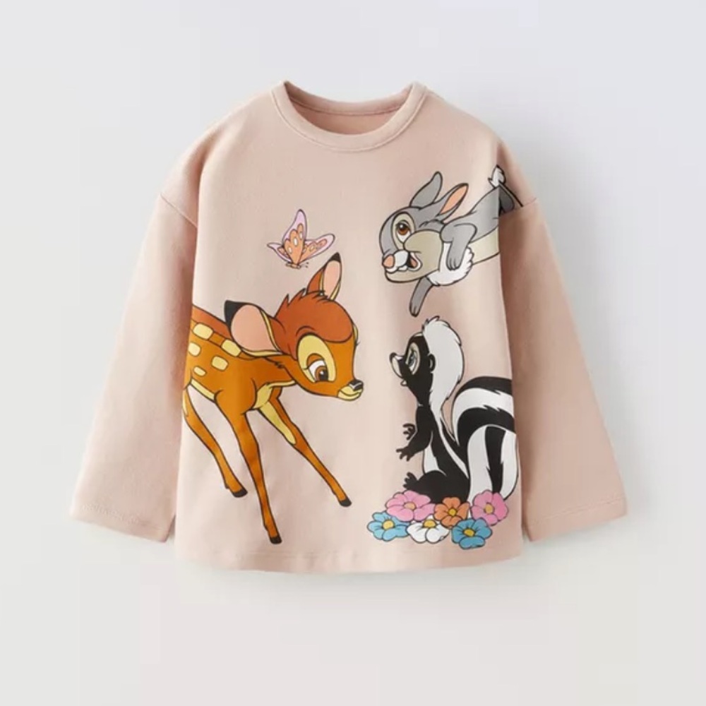 Kids Beige Disney Bambi Sweatshirt